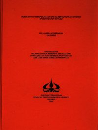 Image of PEMBUATAN COSMOPOLITAN COCKTAIL MENGGUNAKAN REVERSE SPHERIFICATION METHOD