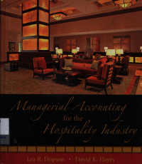 Image of Managerial accounting for the hospitality industry
