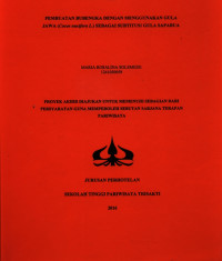 Image of PEMBUATAN BUBENGKA DENGAN MENGGUNAKAN GULA JAWA (Cocos nucifera L.) SEBAGAI SUBTITUSI GULA SAPARUA