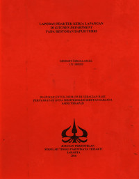 Image of LAPORAN PRAKTEK KERJA LAPANGANDI KITCHEN DEPARTMENTPADA RESTORAN DAPUR TURKI