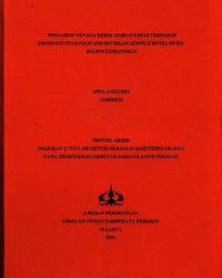 Image of PENGARUH TENAGA KERJA HARIAN LEPAS TERHADAPPRODUKTIVITAS FOOD AND BEVERAGE SERVICE HOTEL SWISSBELINNKEMAYORAN