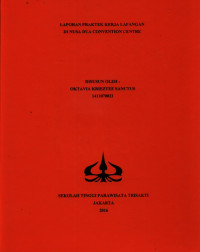 Image of LAPORAN PRAKTEK KERJA LAPANGANDI NUSA DUA CONVENTION CENTRE
