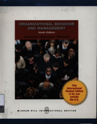 Image of Organizational behavior and management