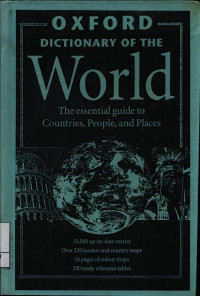 Image of Oxford Dictionary of the World The essential guide to countries, people and Places