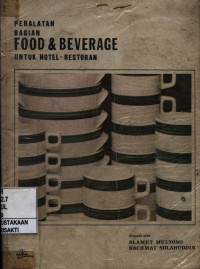 Image of Peralatan Bagian Food & Beverage untuk Hotel - Restaurant