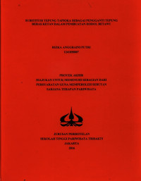 Image of SUBSTITUSI TEPUNG TAPIOKA SEBAGAI PENGGANTI TEPUNG BERAS KETAN DALAM PEMBUATAN DODOL BETAWI