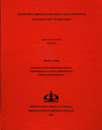 Image of ANALISIS MINAT BERWISATA PADA REMAJA SETELAH MENONTON “JALAN-JALAN MEN” DI MEDIA SOSIAL