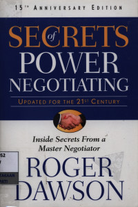 Image of Secrets of power negotiating : inside secrets from a master negotiator