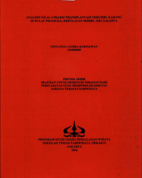 Image of ANALISIS NILAI ATRAKSI TRANSPLANTASI TERUMBU KARANG DI PULAU PRAMUKA, KEPULAUAN SERIBU, DKI JAKARTA