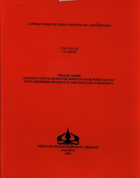 Image of LAPORAN PRAKTIK KERJA INDUSTRI DI CASSIS KITCHEN
