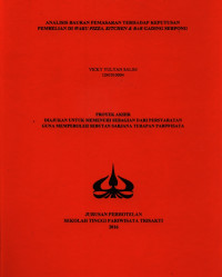 Image of ANALISIS BAURAN PEMASARAN TERHADAP KEPUTUSAN PEMBELIAN DI WAKU PIZZA, KITCHEN & BAR GADING SERPONG