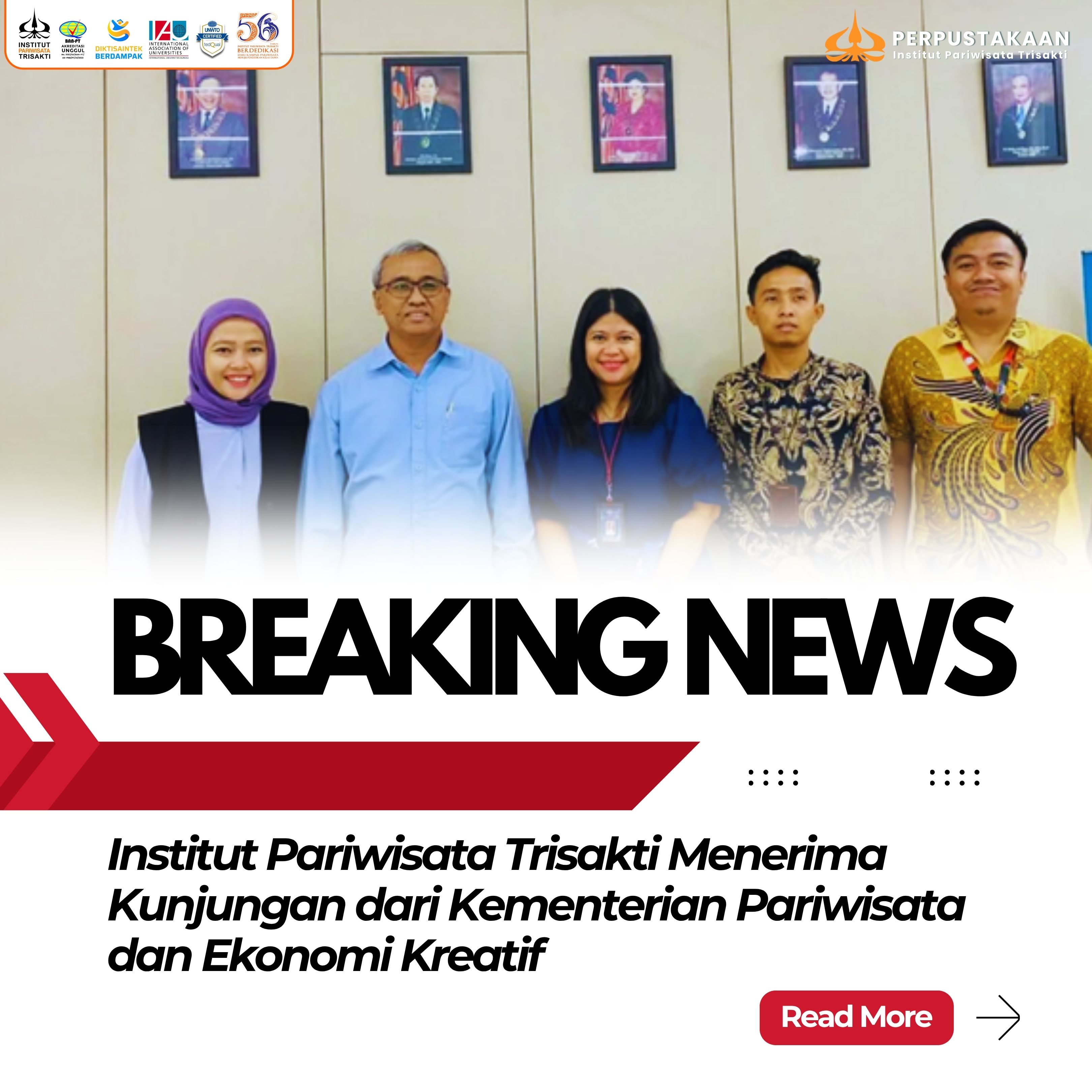 Institut Pariwisata Trisakti Menerima Kunjungan dari Kementerian Pariwisata dan Ekonomi Kreatif